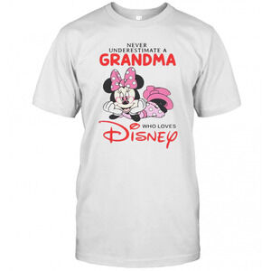 Never Underestimate A Grandma Who Loves Disney T-Shirt